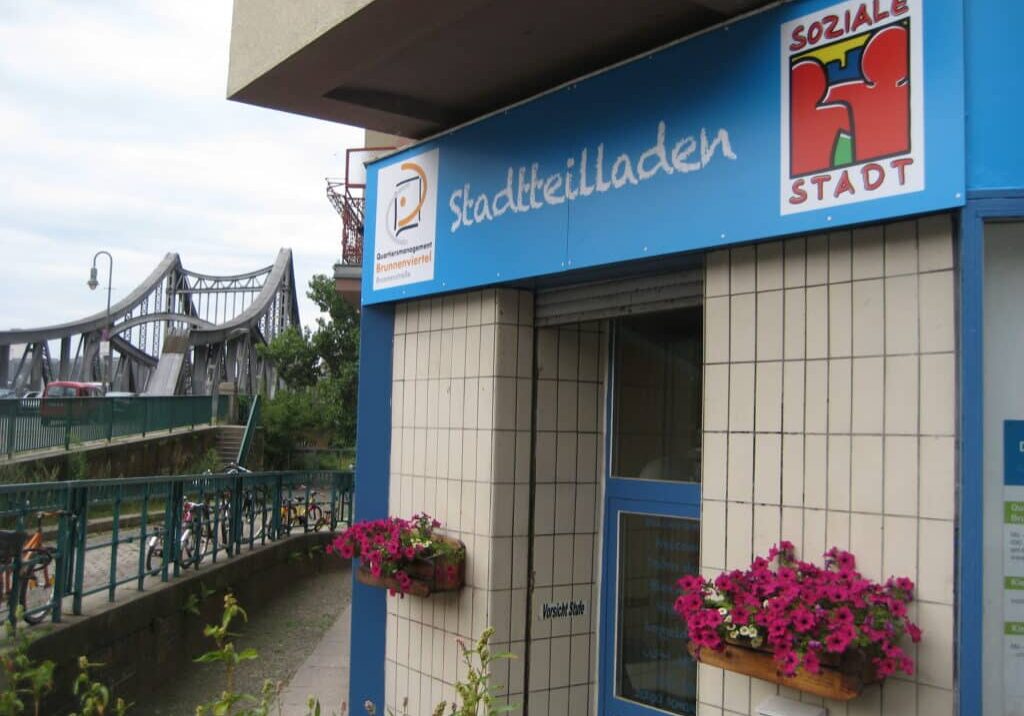 Außenansicht des QM-Büros Brunnenstraße